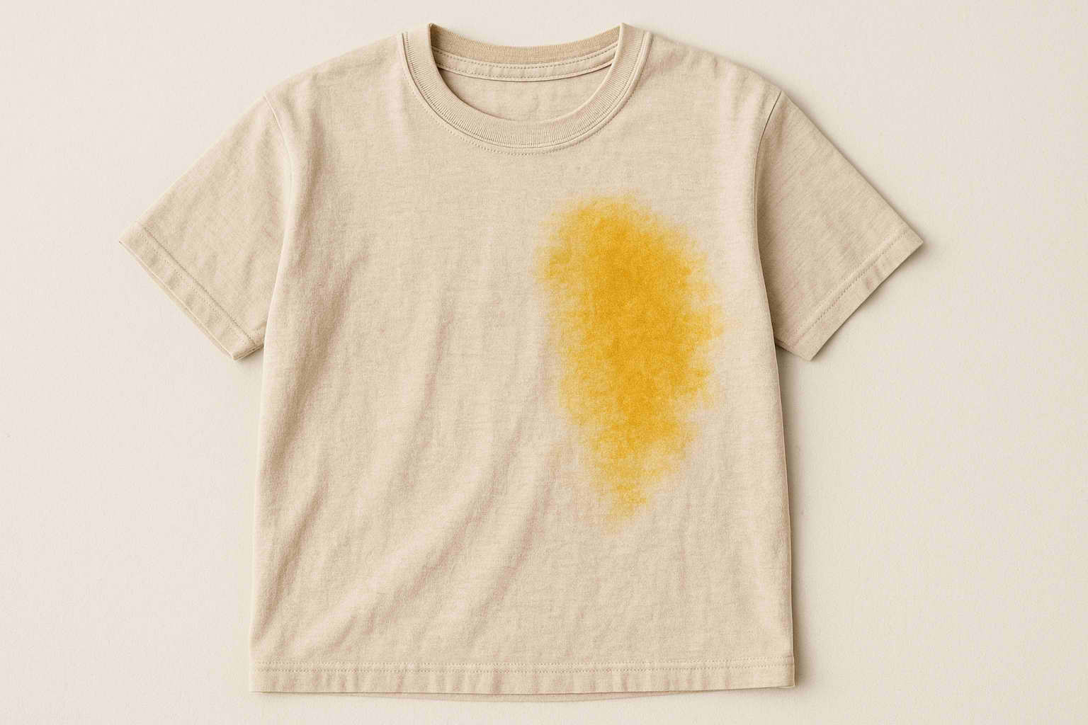 راهنمای نجات لباس کرمی از لکه وایتکس